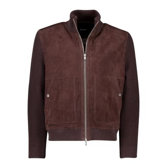 HUGO BOSS Jassen, Heren, Bruin, 4Xl, Katoen, Maparo Bomber