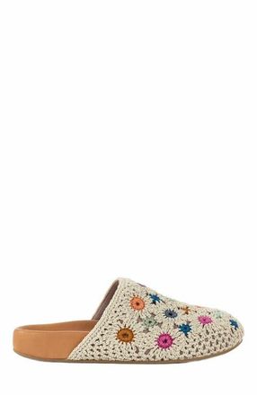 The Sak Bolinas Crochet Clog Shoe in Natural Multi Flowers at Nordstrom, Size 11