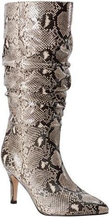 Marc Fisher Pointed Toe Slouch Boot in Snake Print at Nordstrom Rack, Size 6.5