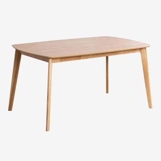Sklum Sklum - Mesa De Comedor Rectangular En Madera (150x90 Cm) Elba