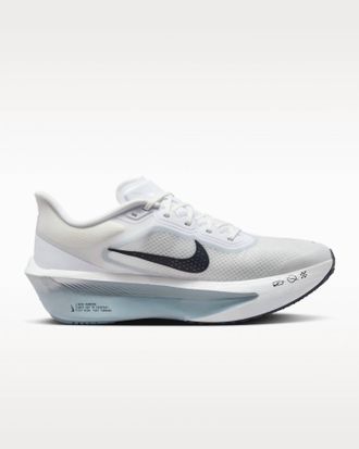 Nike Mens Zoom Fly 6 Road Racing Shoes In White/pure Platinum/obsidian Mist/gridiron