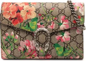 Gucci Borsa a tracolla Dionysus Blooms in tessuto GG Supreme con catena 2016-2025 - Marrone