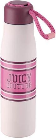Juicy Couture 17-Ounce Stainless Steel Water Bottle in Varsity Logo Dogwood Pink at Nordstrom Rack