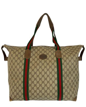 Gucci Vintage Gg Supreme Boston Tote (Authentic Pre-Loved)