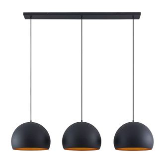 Lindby L&aacute;mpara Colgante tarjei En Negro De Metal - Lindby