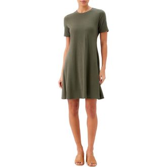 Karen Kane A-Line Jersey Minidress in Olive at Nordstrom, Size X-Small