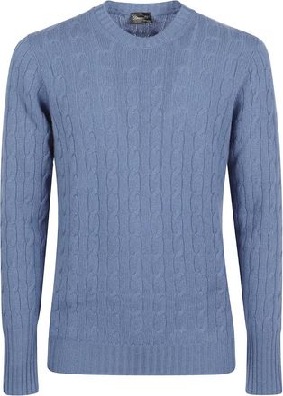 Drumohr Gevlochten coltrui - Blauw