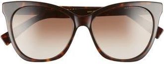 Marc Jacobs 56mm Cat Eye Sunglasses in Dark Havana at Nordstrom Rack