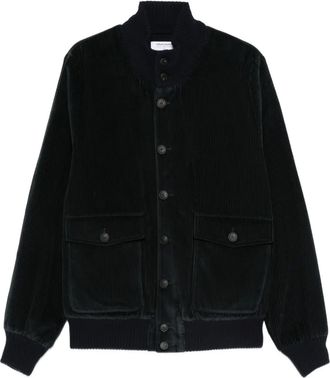 Gran Sasso corduroy bomber jacket - men - Cotton/Wool - 58 - Blue