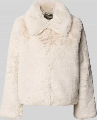 Milano Milano Italy Jacke aus Kunstfell mit Eingrifftaschen in Offwhite, Größe 34