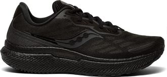 Saucony Womens Triumph 19 Running Shoe, Triple Black, 5 UK