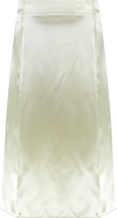 Bottega Veneta Fluid Satin Midi Skirt