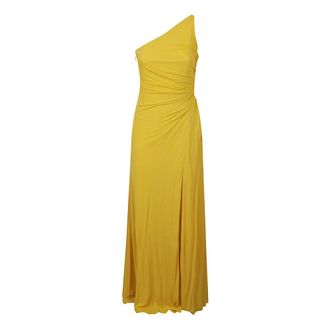 Alexander McQueen Kleedjes, Dames, Geel, S, Maxi Kleedjes