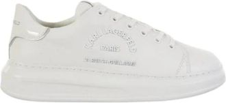 Karl Lagerfeld Kapri Sneakers - Heren - Sneakers - Wit - 45 EU - Leer - Schoenen