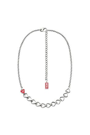 Diesel Stainless Steel Chain Necklace - Necklaces - Unisex - Silver
