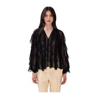Momoni Canela Shirt - female - Momoni - Blouses - Black - L - Blouses & Shirts