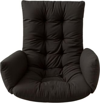 OEM Coussin De Rechange Pour Fauteuil Suspendu OEuf, &Eacute;pais Et Doux, En Tissu Anti-taches, Pour Fauteuils Suspendus DInt&eacute;rieur Et DExt&eacute;rieur, Noir