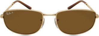 Ray-Ban RB3732 Polarized 001/57 Mens Sunglasses Gold Size 56