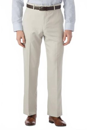 Ballin Comfort-Eze Micro Nano Performance Gabardine Trouser - Dunhill Traditional Fit In Cream