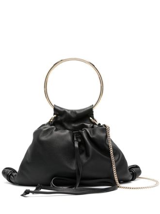 Chlo&eacute; Bean leren shopper - Zwart