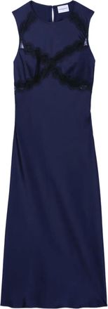 Claudie Pierlot Jurk met kanten vlak - Blauw