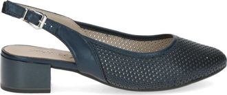 Caprice Elegante Zakelijke Pumps - Dames - Pumps - Blauw - 39 EU - Leer - Schoenen