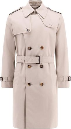 Burberry Mens Heron Cotton Blend Trench With Check Lining, Brand Size 46 ( US Size 36 )