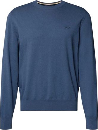 HUGO BOSS Heren, Truien, Blauw, Maat: XL Katoen