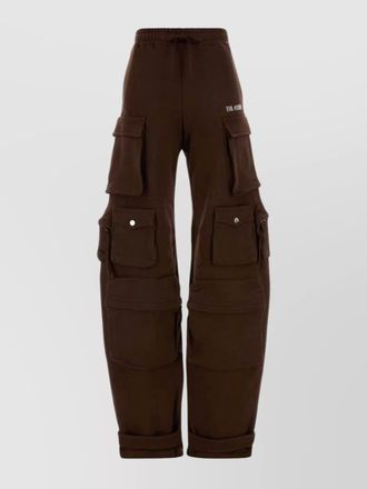 The Attico cotton cargo joggers adjustable cuffs