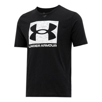Under Armour ABC Camo Boxed Logo Short Sleeve T-shirt Black White 1361673-001