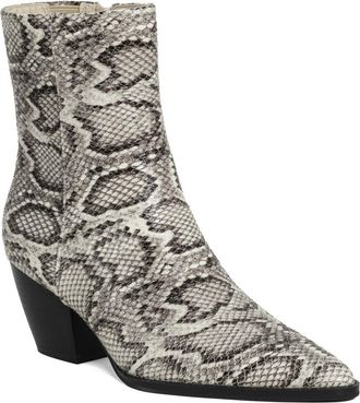 Shushop Uma Bootie in White Snake Embossed at Nordstrom Rack, Size 8.5
