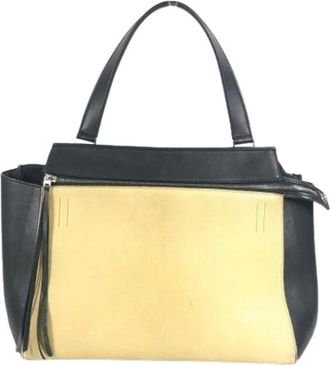 Celine Pre-owned Leren Handtas - Dames - Vintage Handtas - Beige - ONE Size - Leer - Vintage