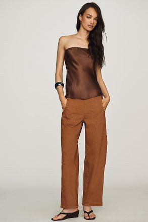 Maeve Mid-Rise Tapered Jeans