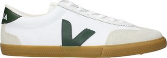 Veja Zie ook Sneakers Volley Canvas Dames Wit/Groene Stof