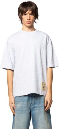 Jacquemus Tops, Heren, Grijs, M, LE Tshirt Torneo MC Rosemary Label