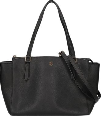 Tory Burch Black Leather Tote Bag (Pre-Owned)