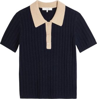 Frame Denim Top a coste con bottoni - Blu