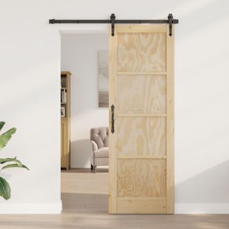 Berkfield Home Interior Door ORKDAL 73.5x211x4 cm Solid Wood Pine in Beige