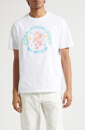 Casablanca Classic Fit Dance Joy Organic Cotton Graphic T-Shirt at Nordstrom, Size Xx-Large