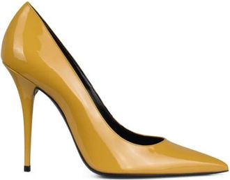 Saint Laurent Instinct 100 Pumps - Dames - Pumps - Geel - 40 EU - Leer - Schoenen