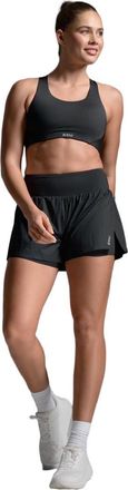 2XU Aero Hi-Rise2-in-1 3InchShorts in Black/silver Reflective at Nordstrom, Size X-Small