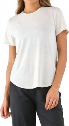 Glyder Evolve Short Sleeve Tee In Oatmilk