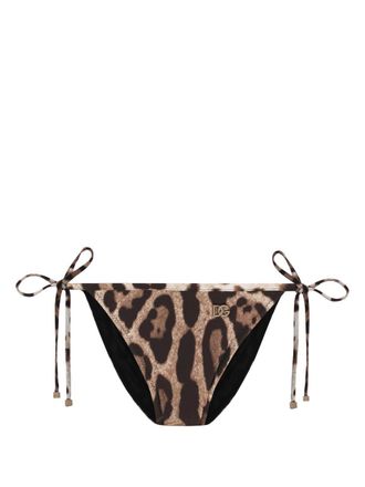 Dolce & Gabbana Slip bikini con stampa leopardata Dolce & Gabbana