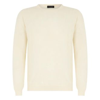 Roberto Collina Mya Crewneck Jumper - male - Roberto Collina - Round-neck Knitwear - Beige - XL - Knitwear