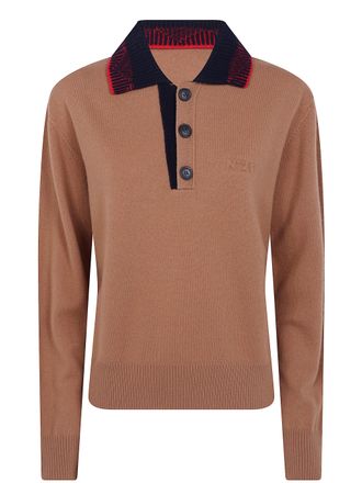 N&deg;21 Polo Shirt Wool A035.9004 1374 Suede