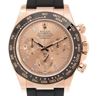 Rolex Cosmograph Daytona Pink Diamond Dial Chronograph Automatic 18 ct Everose Gold Mens Watch 116515ln-0021