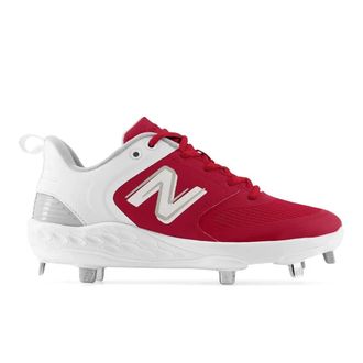 New Balance Womens New Balance Fresh Foam X Velo V3 SMVELOR3 Red Softball Cleats RHS6027