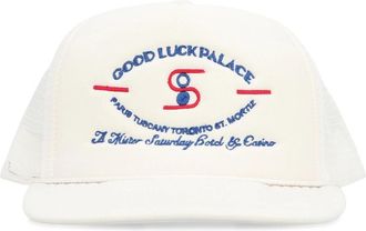 Mr. Saturday Geborduurde Baseball Cap - Heren - Petten - Wit - ONE Size - Accessoires