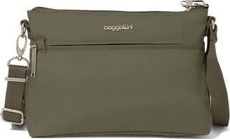 Baggallini Securtex Anti-Theft Memento Crossbody Bag in Thyme at Nordstrom