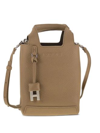 Hogan mini logo-charm tote bag - Neutrals